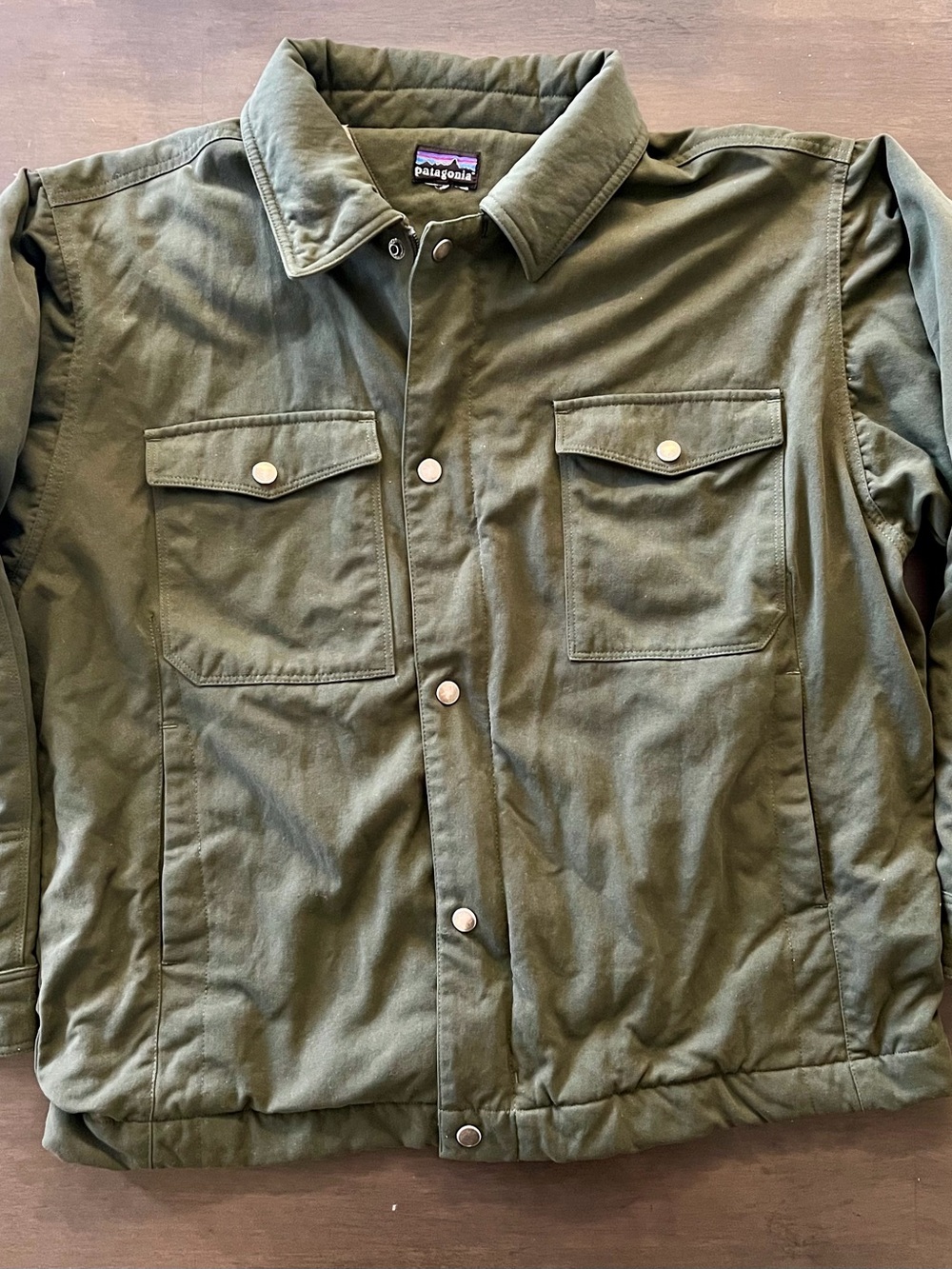 Vintage Patagonia Nuevo Range Drifter Green Canvas Fleece Jacket